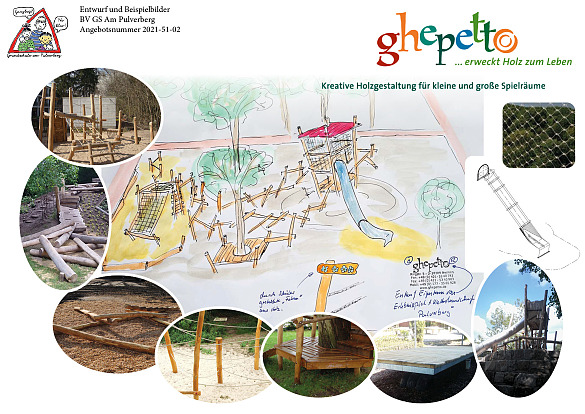 Bau einer Kletterlandschaft aus Naturmaterialien im Herbst/Winter 2021